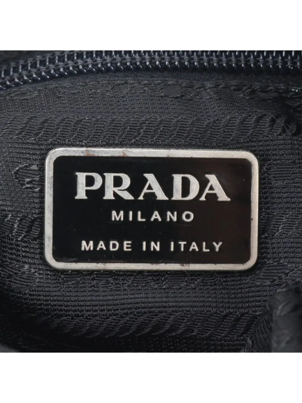 Prada Tessuto Nylon Triangle Logo Leather Shoulder Bag Messenger Business